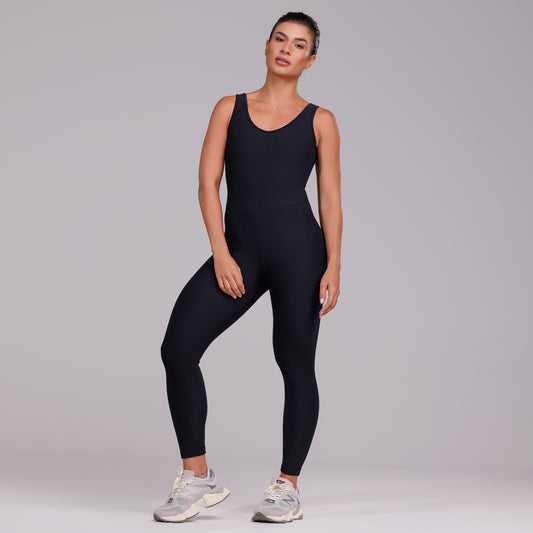 Long Jumpsuit with Wide Straps
