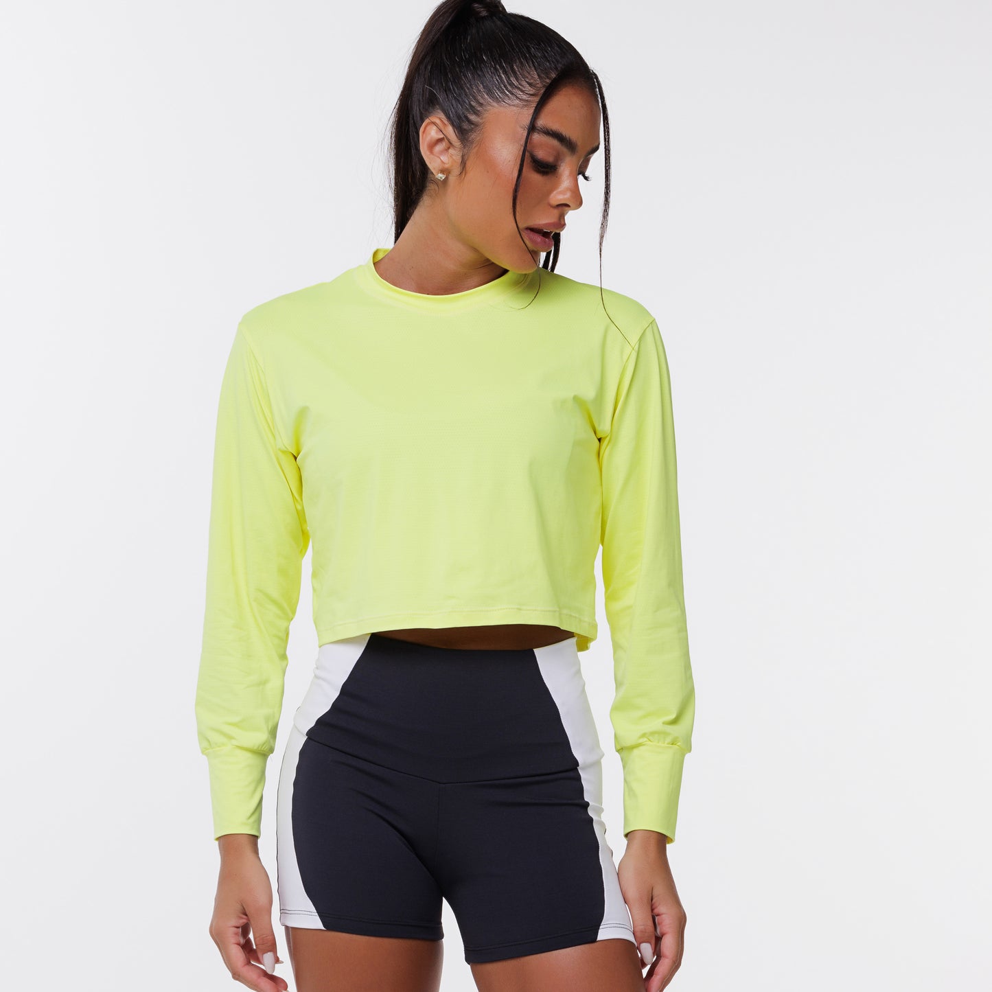 Cropped Manga Longa
