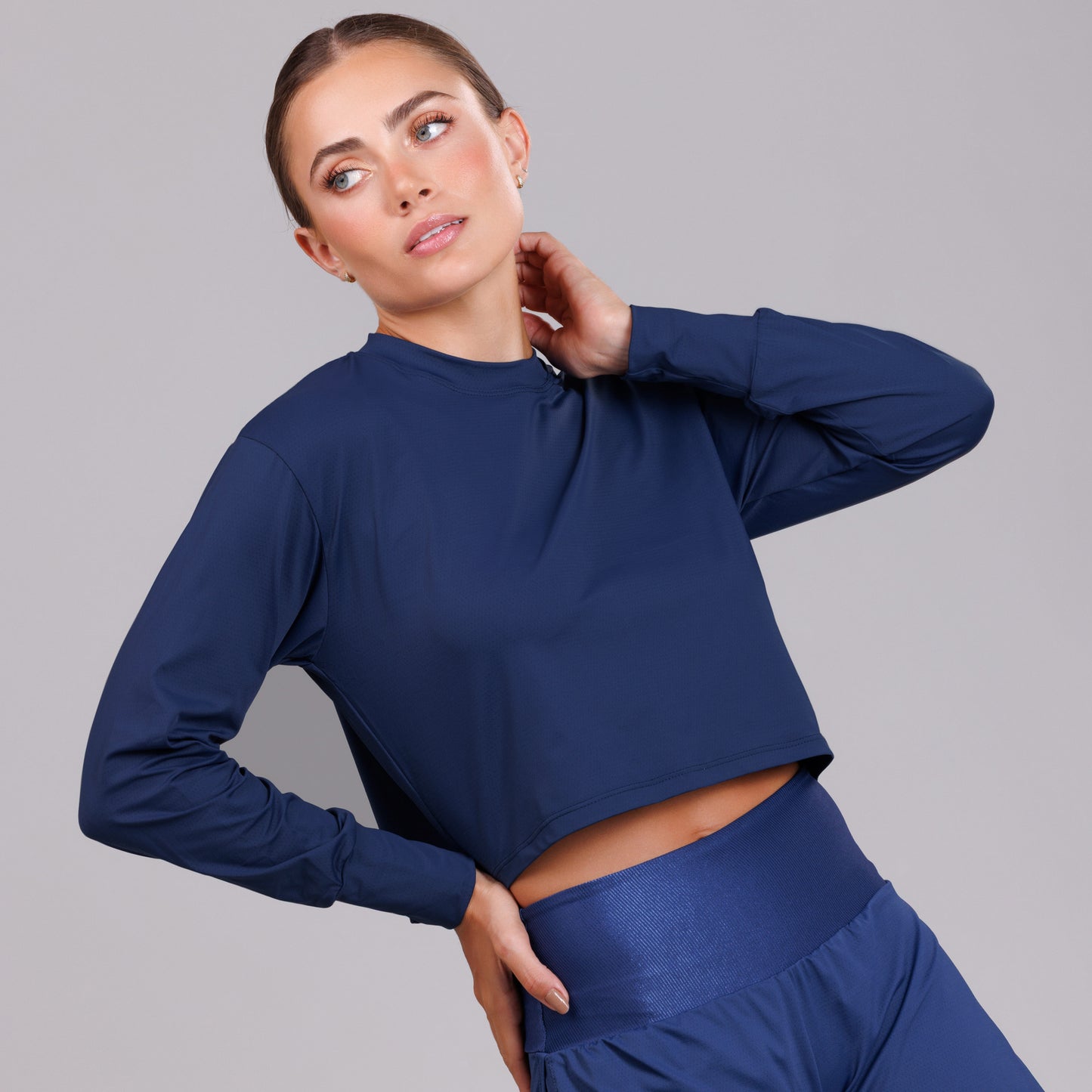 Cropped Manga Longa
